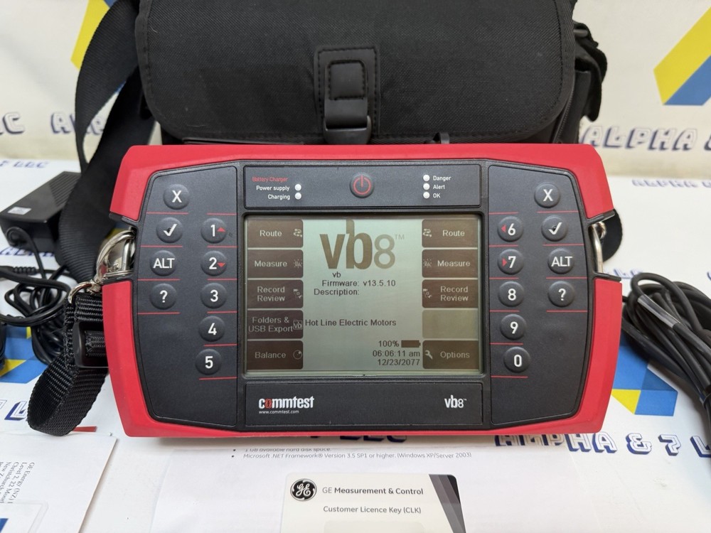 GE Commtest VB8 Ascent Level 2 CLK Software License Key Untested