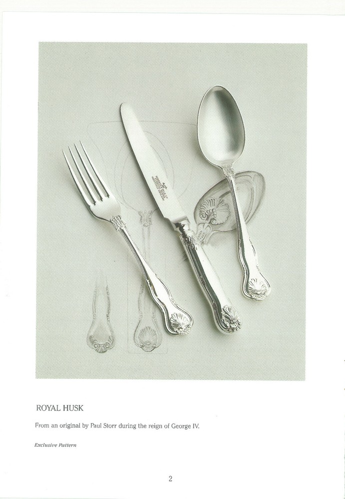 Finest Silver Plated 5 Pc Place-Setting, Royal-Husk
