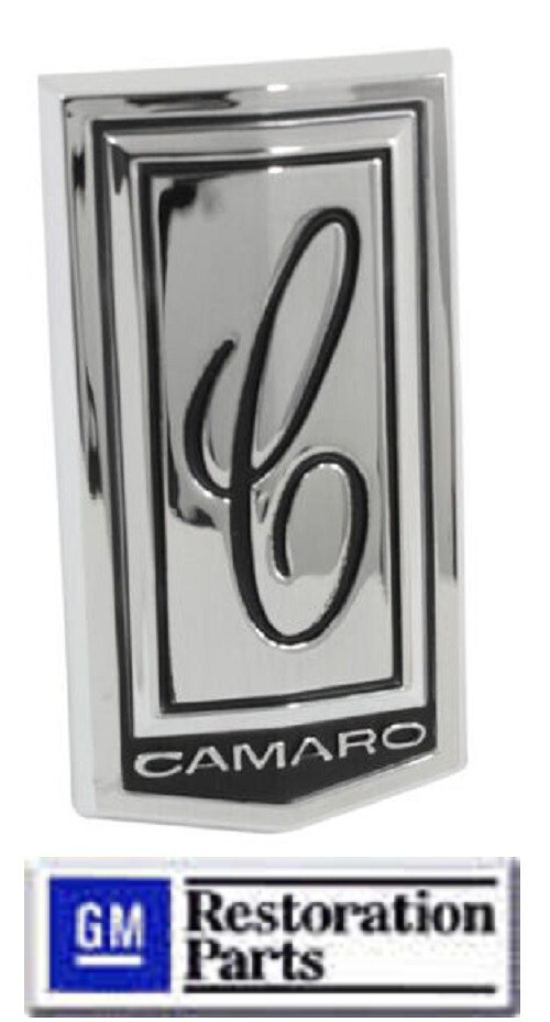 70-73  Camaro Hood Emblem,  Front Header Panel (NEW)