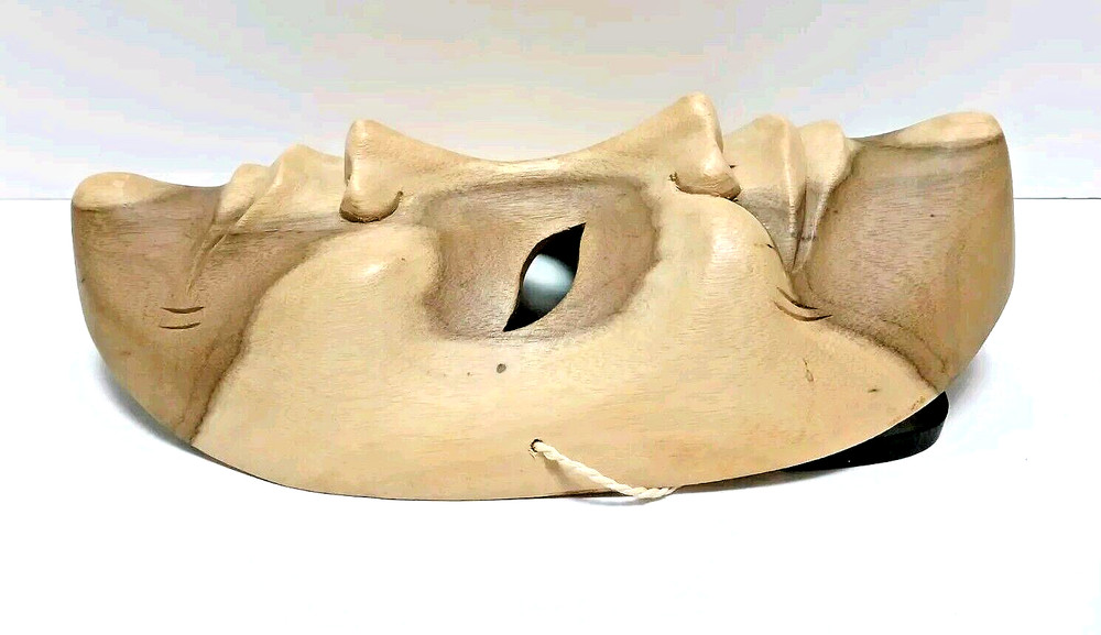 Drama Mask; Wood; Hand-made