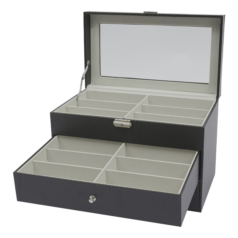 Sunglass Glasses Case Organizer, Multiple Sunglass Collection Holder 18 Grid