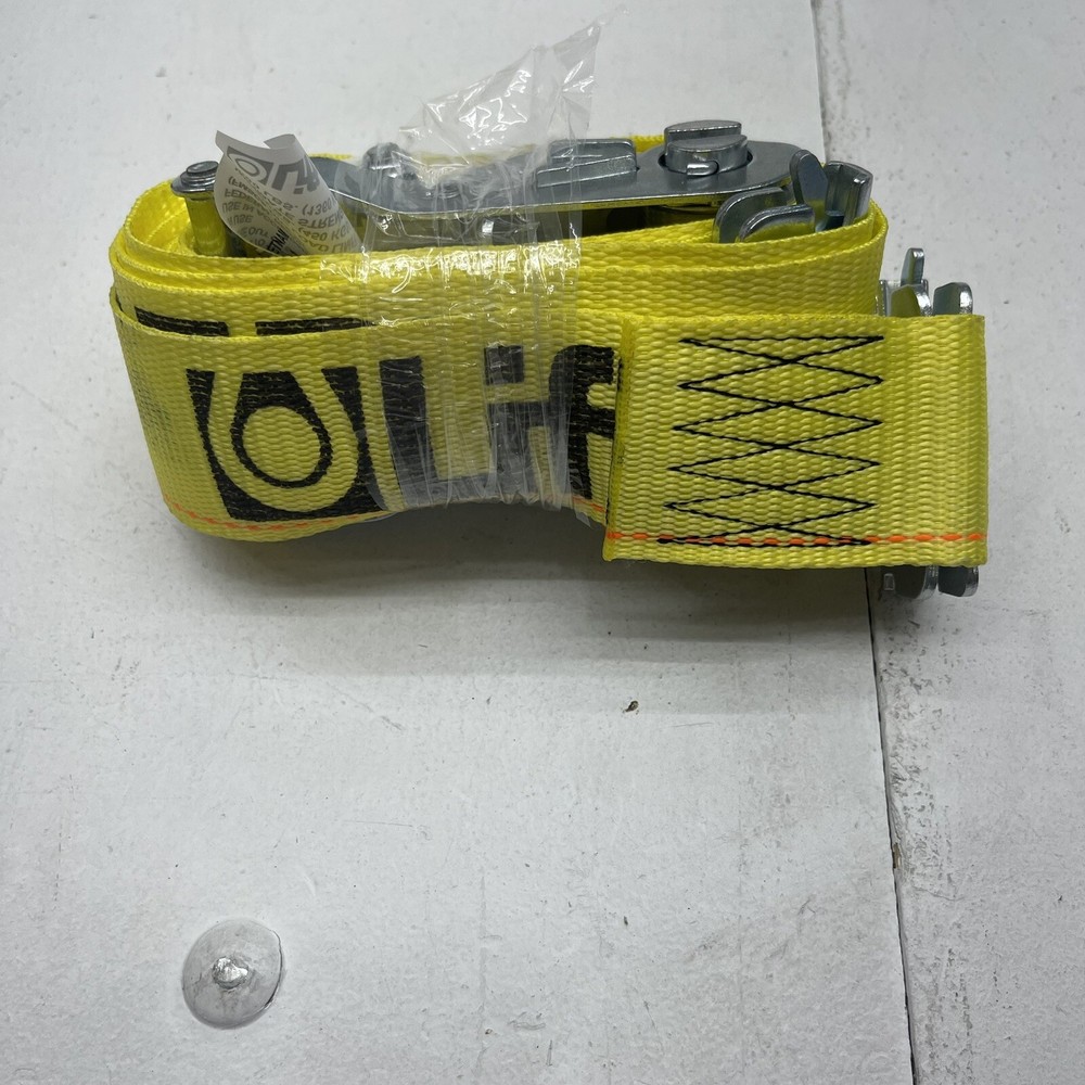 Lift All Bright Yellow Thick Wratchet Strap 1000lbs