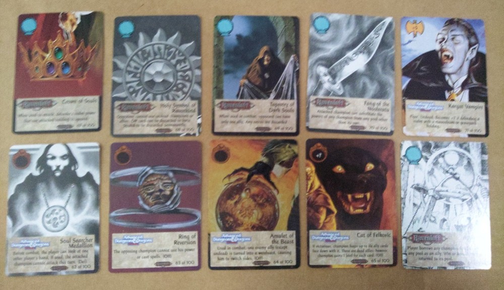 Spellfire CCG Ravenloft Set 1994 TSR almost complete 1-100 missing #4, 29, 53