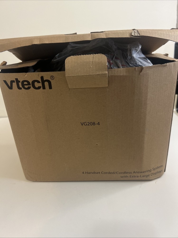 VTECH VG208-4 DECT 6.0 4-Handsets Corded/Cordless Phone *READ*