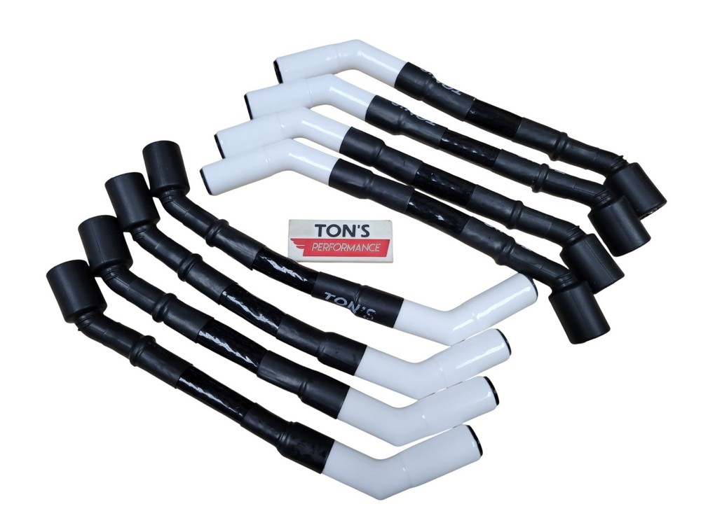 Ton's Sleeved Ceramic LS GM Gen 4 LS3 LS4 LS7 8mm spark plug wires Chevy GMC