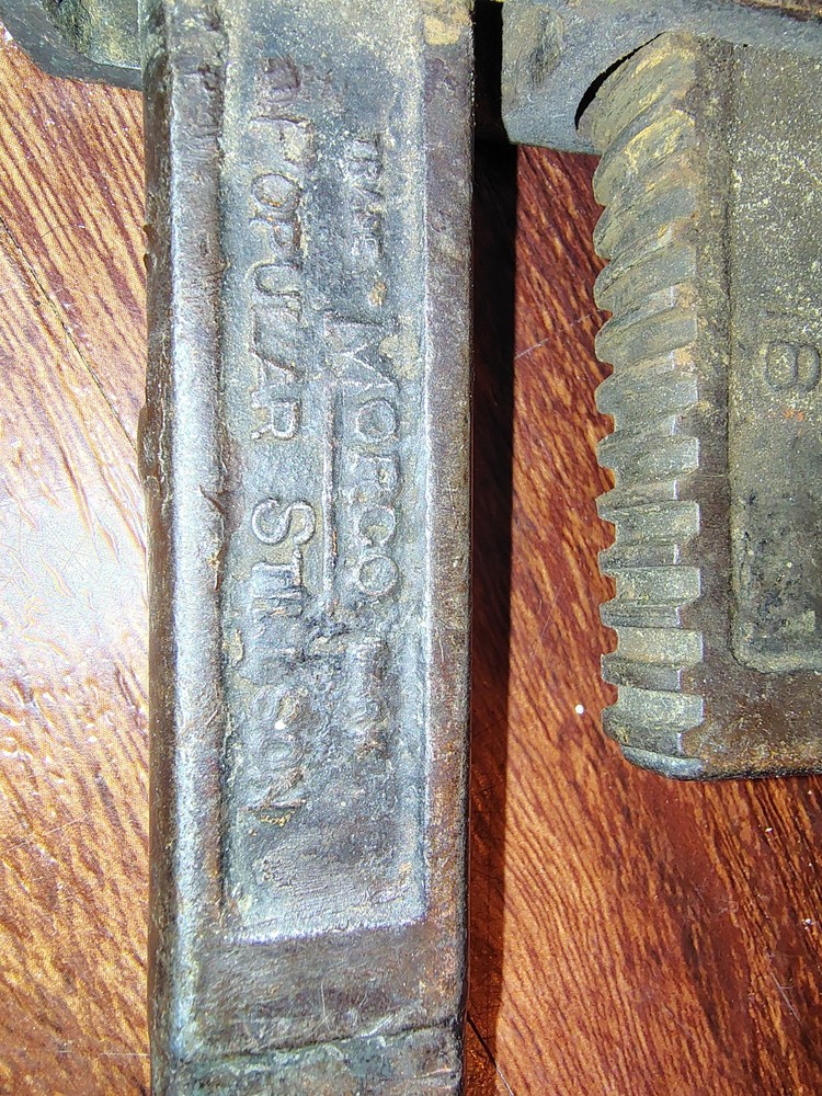STILLSON WRENCH MOORE DROP FORGING CO. MORCO PIPE MONKEY WRENCH