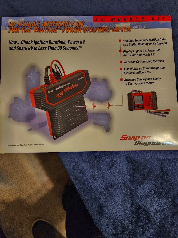 NOS SNAP-ON VANTAGE MT2400 MASTER IGNITION KIT- KV MODULE TIME CAPSULE CONDITION