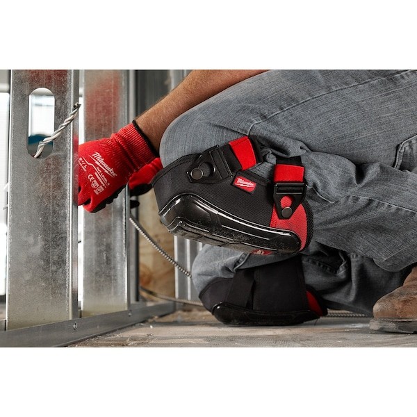 Milwaukee Tool 48-73-6030 Performance Knee Pad, Hard Shell, Plastic Pad, Fabric