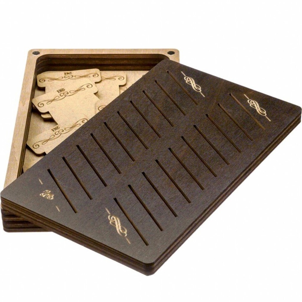 Plywood Needlework Box + 22 spools Needlework Organizer Thread/Floss organizer