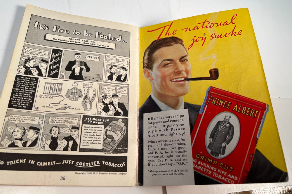 1933 Magoician's Cigarette Tricks Handy Book