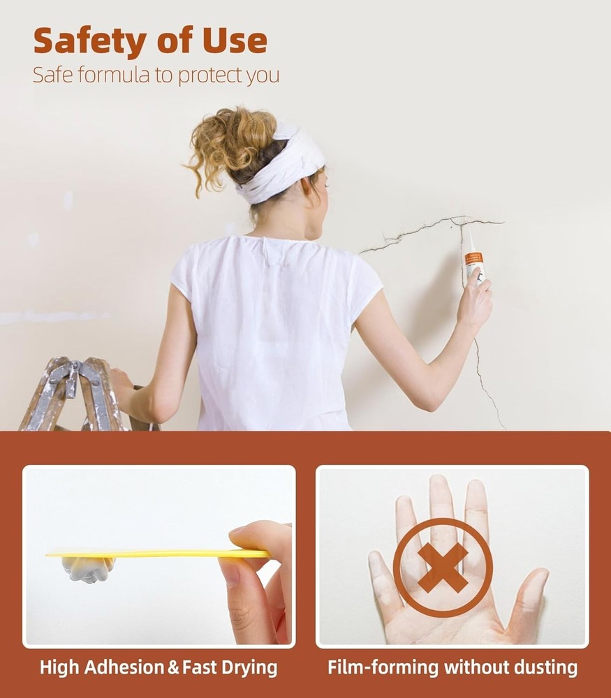 Drywall Repair Kit: 2 Pack Wall Patch Agents for Efficient Home Fixes