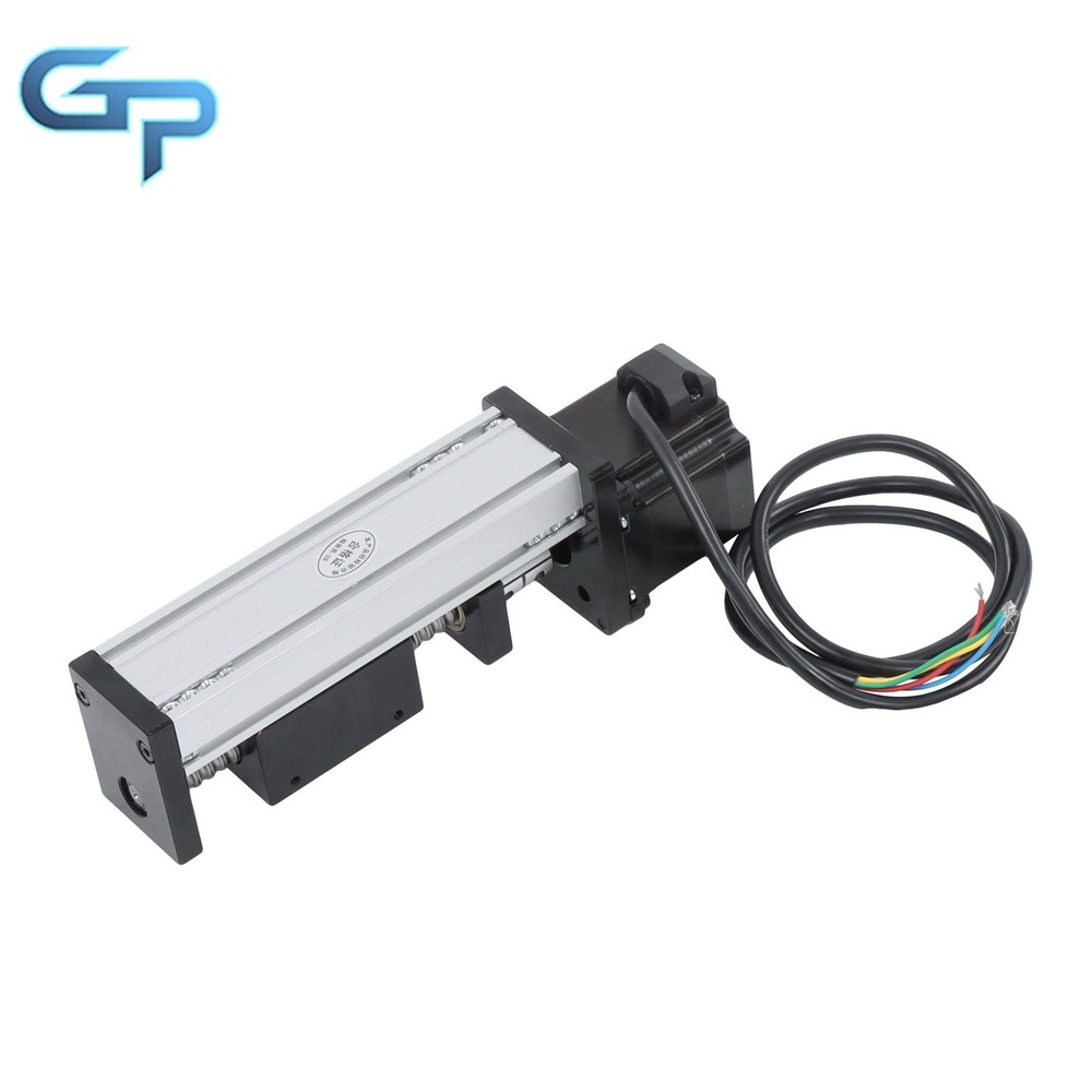 Mini Linear Guide Rail Stage Actuator 50mm Screw Motion With Nema23 Stepper