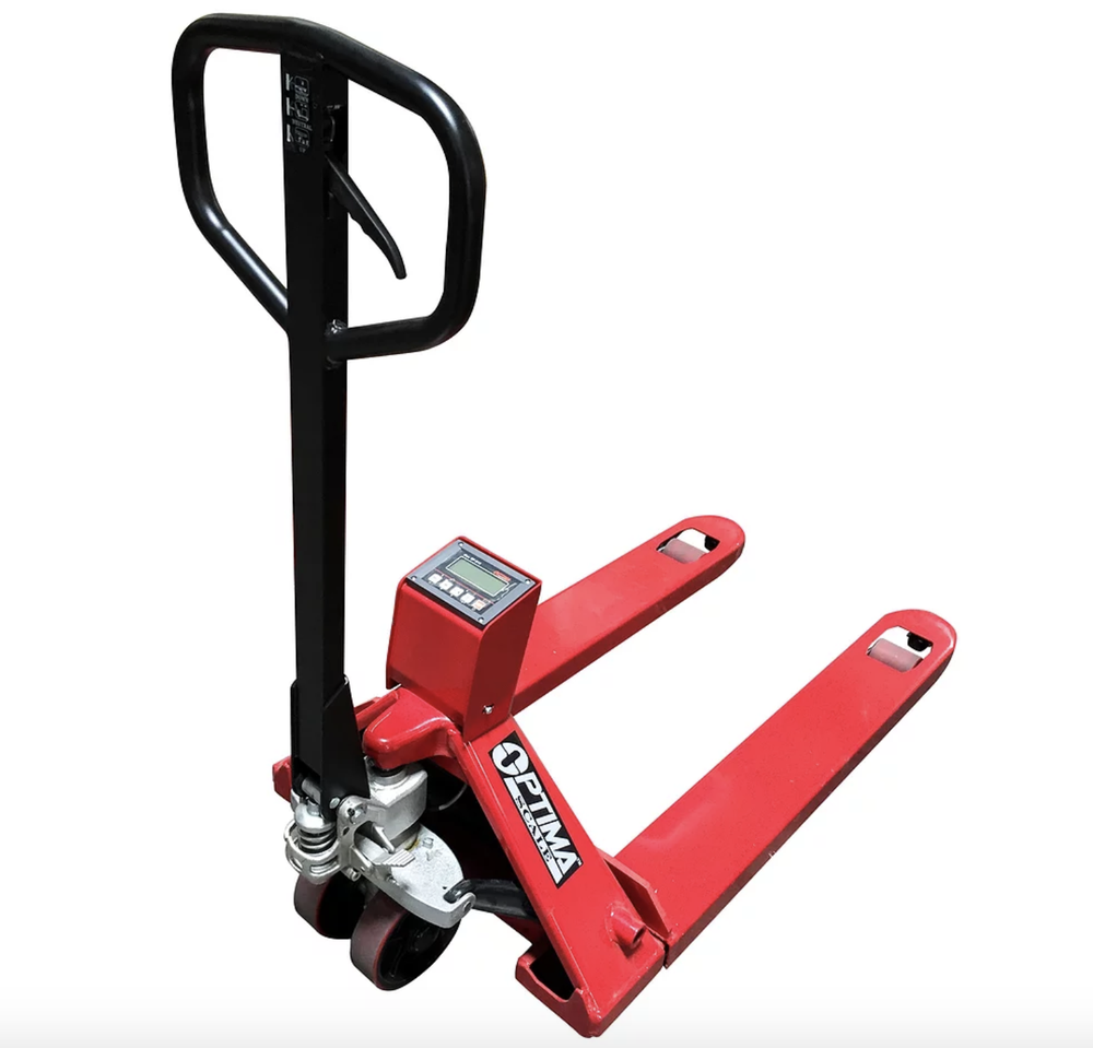 OP-918NP-2500 Pallet Jack Scale NARROW 2,500 lb with PRINTER