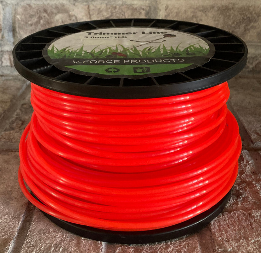 V-Force 3.0mm Trimmer String 0.12” Line, 1 LB, Partial Spool Over 300', Round