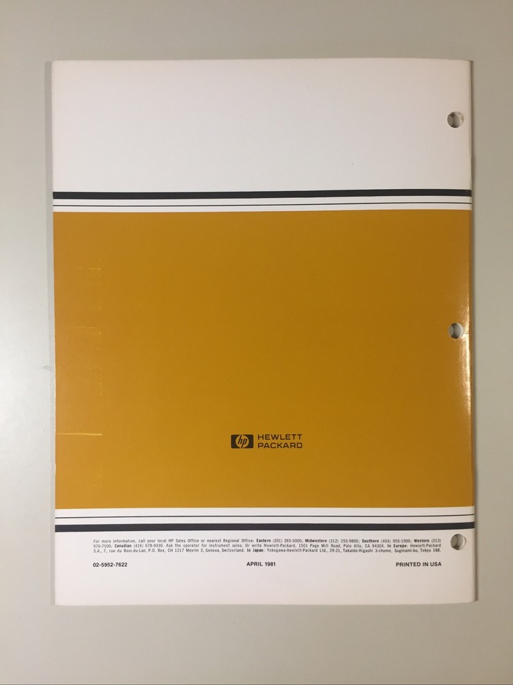 Vintage 1981 HEWLETT-PACKARD Signature Analysis Study 6800 Display Terminal