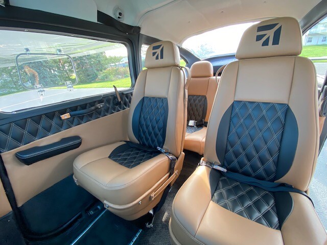 Beechcraft Bonanza or Debonair (4-seat) custom leather interior