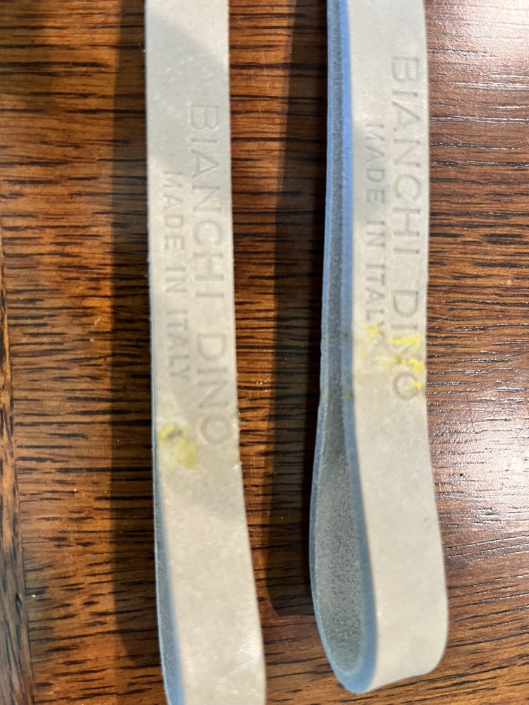 Alfredo Binda Binachi Dino Toe Straps - light grey/stone color - NOS