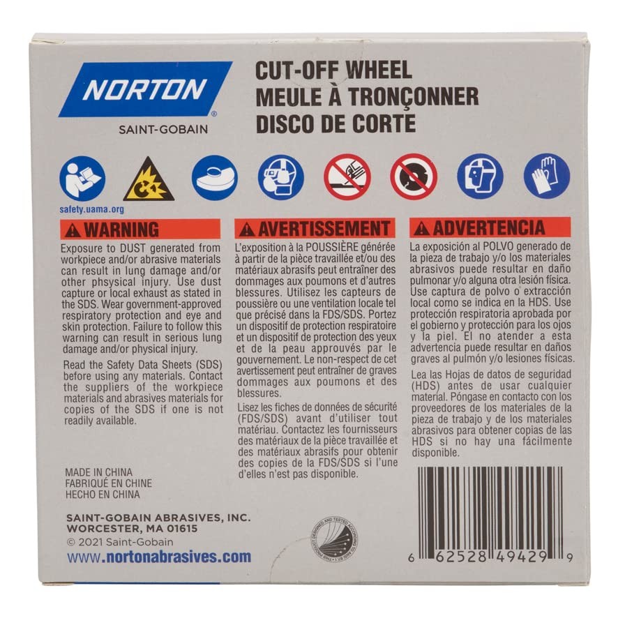 4-1/2 Inch Cut-Off Wheels- Pack, Angle Grinder Cutting Discs for General 5