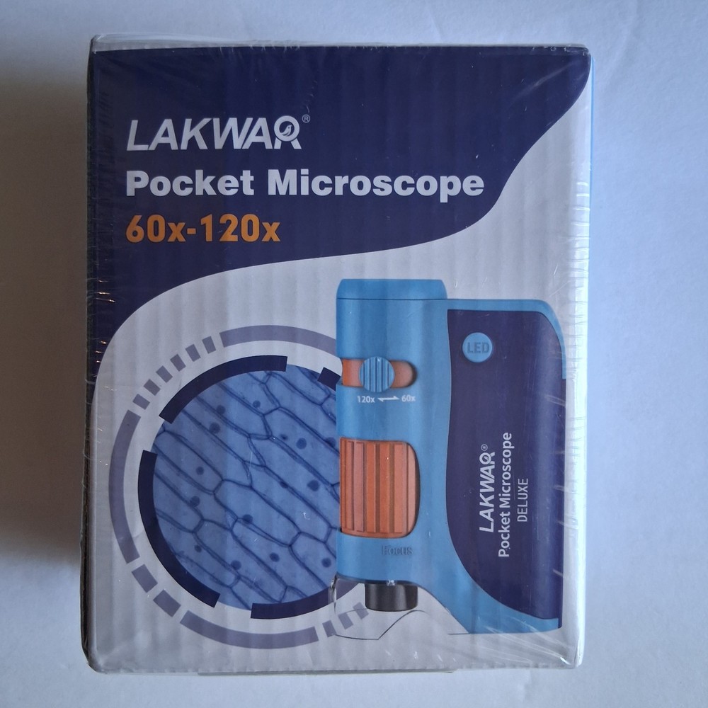 Lakwar Pocket Microscope, Adjustable magnification range 60x to 120x