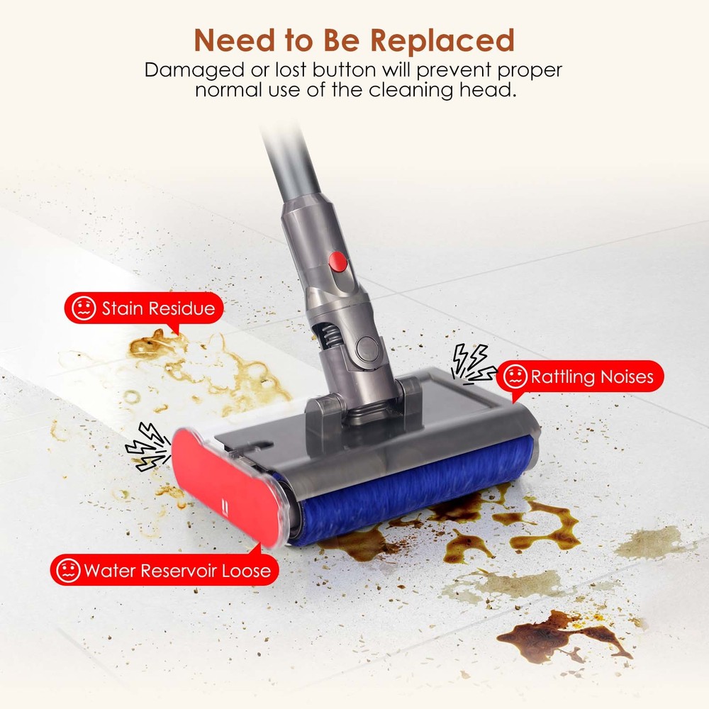 Catch Release Clip Button with Spring for Dyson V12s/ V15s Submarine/Omni-glide