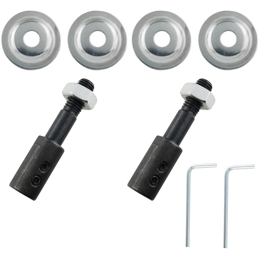 2Sets 8mm Motor Arbor Adapter Bench Grinder Extension Shaft Threaded Shaft...