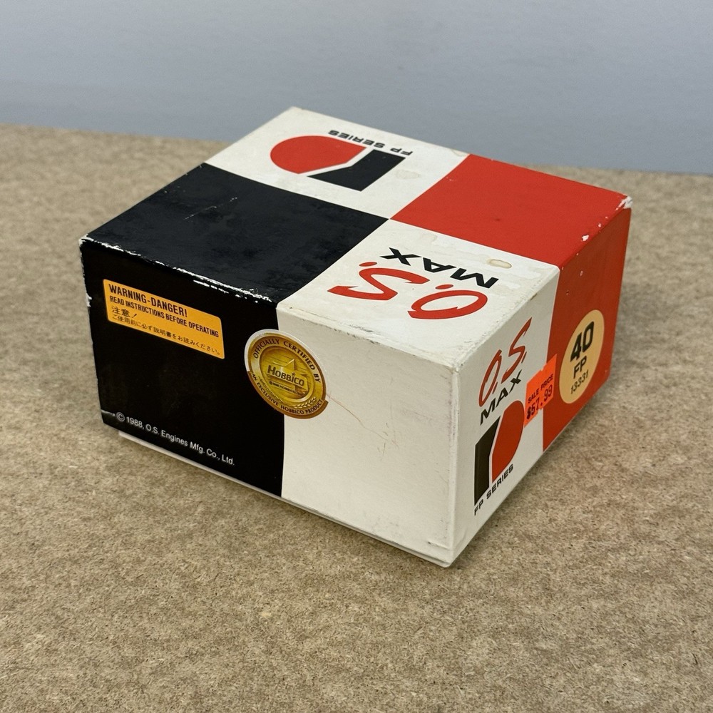 OS MAX 40 FP RC Model Airplane Engine with Muffler N.O.S.