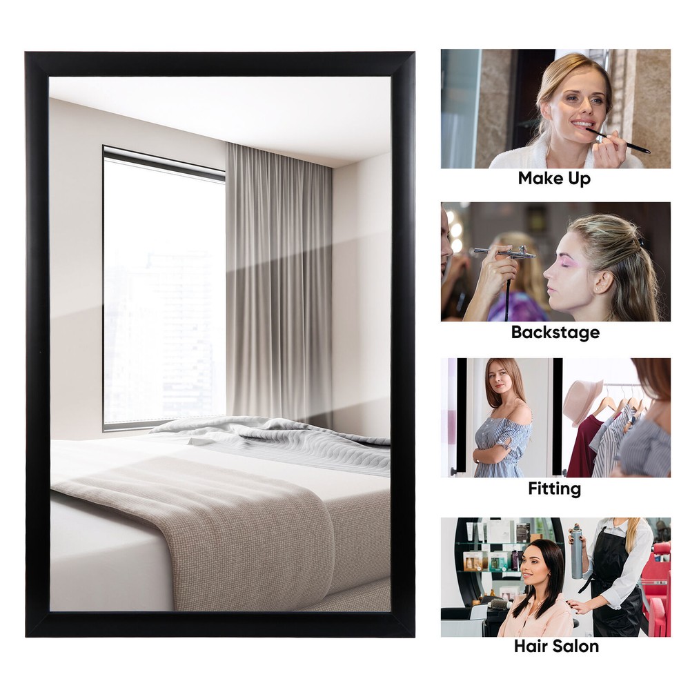24×36 Inch Rectangular Wall Mirror with Alumium Frame Muti-functional Mirror