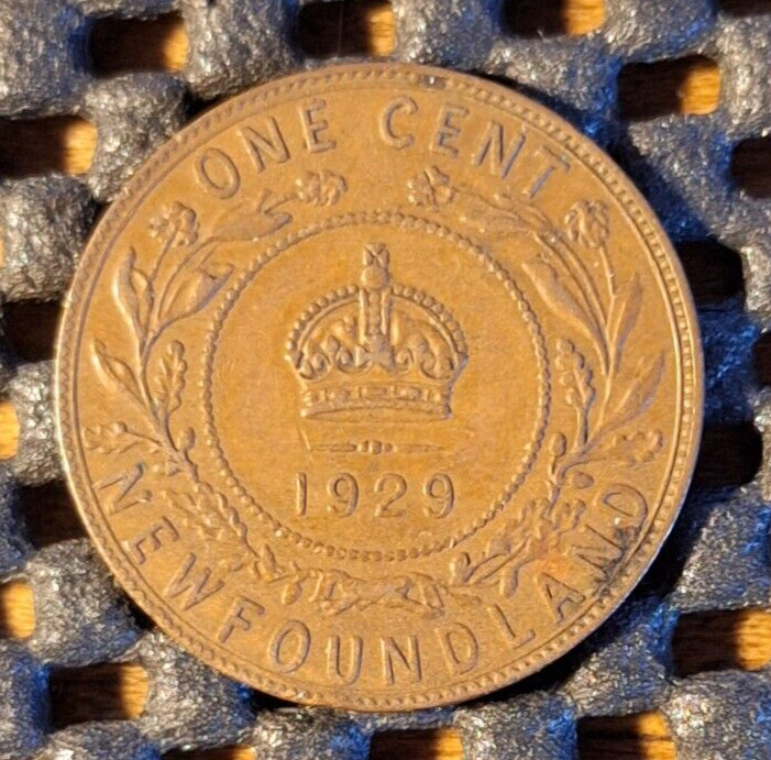 NEWFOUNDLAND ONE LARGE CENT 1929