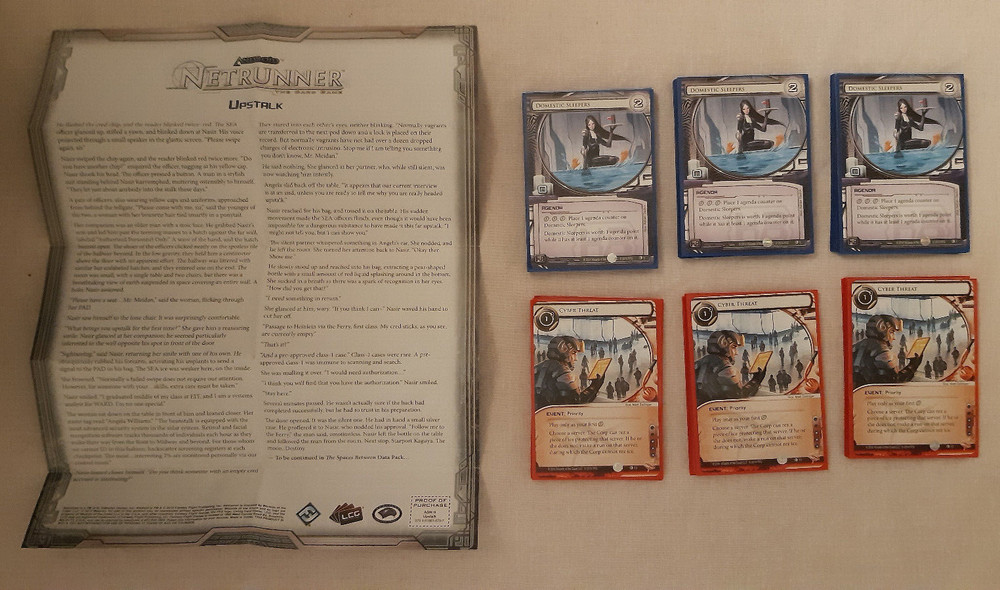 Android Netrunner, Upstalk, Lunar Cycle data pack, cards+leaflet, ENG