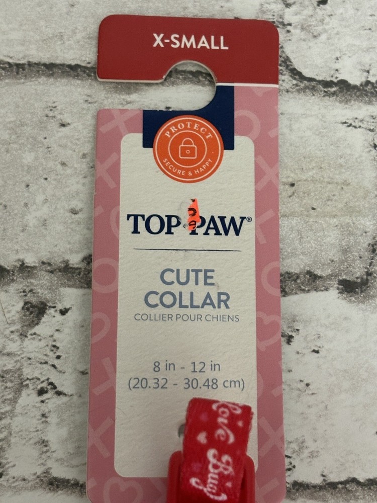 Top Paw Red Love Bug Dog Collar (various Sizes) NWT
