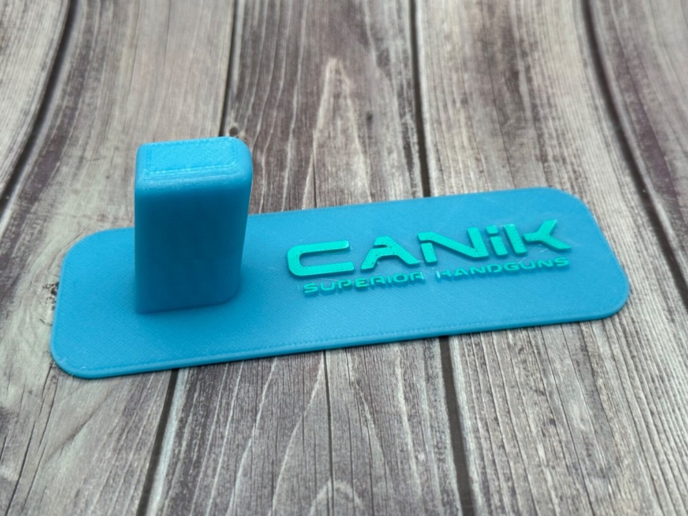 Canik Universal Double Stack Firearm Display Stand UV Glow Blue