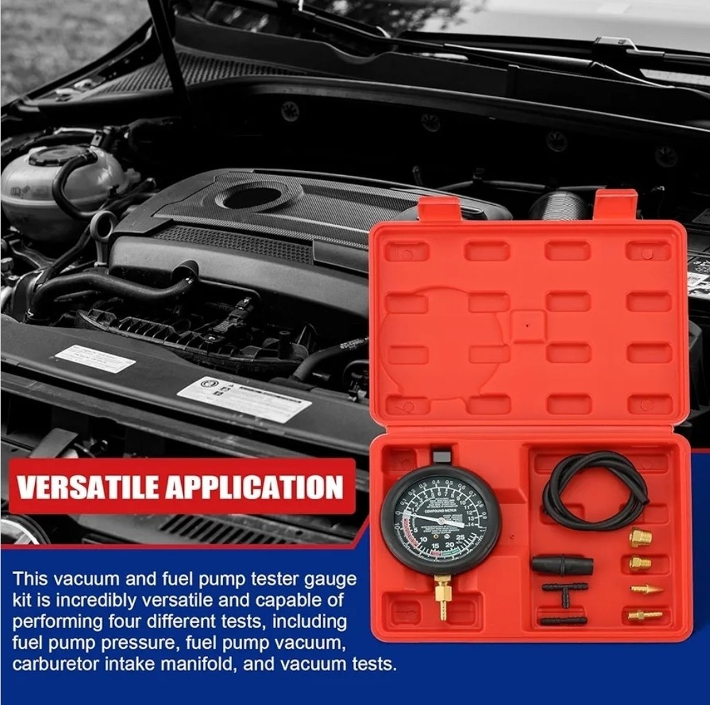 Fuel & Vacuum Pressure Tester Kit | Carburetor & Engine Diagnostic Tool
