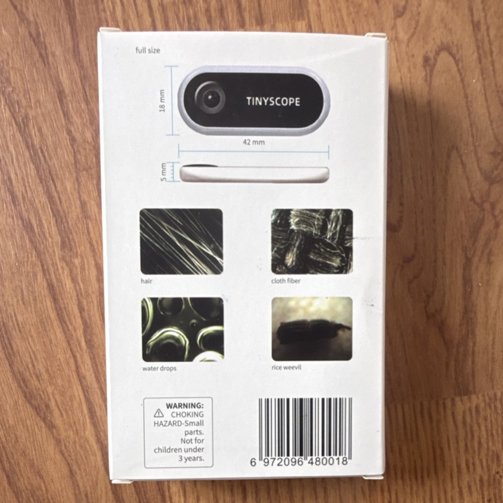 TINYSCOPE Mobile Microscope 400x Max Magnification Age 3+ (3-4 Years)
