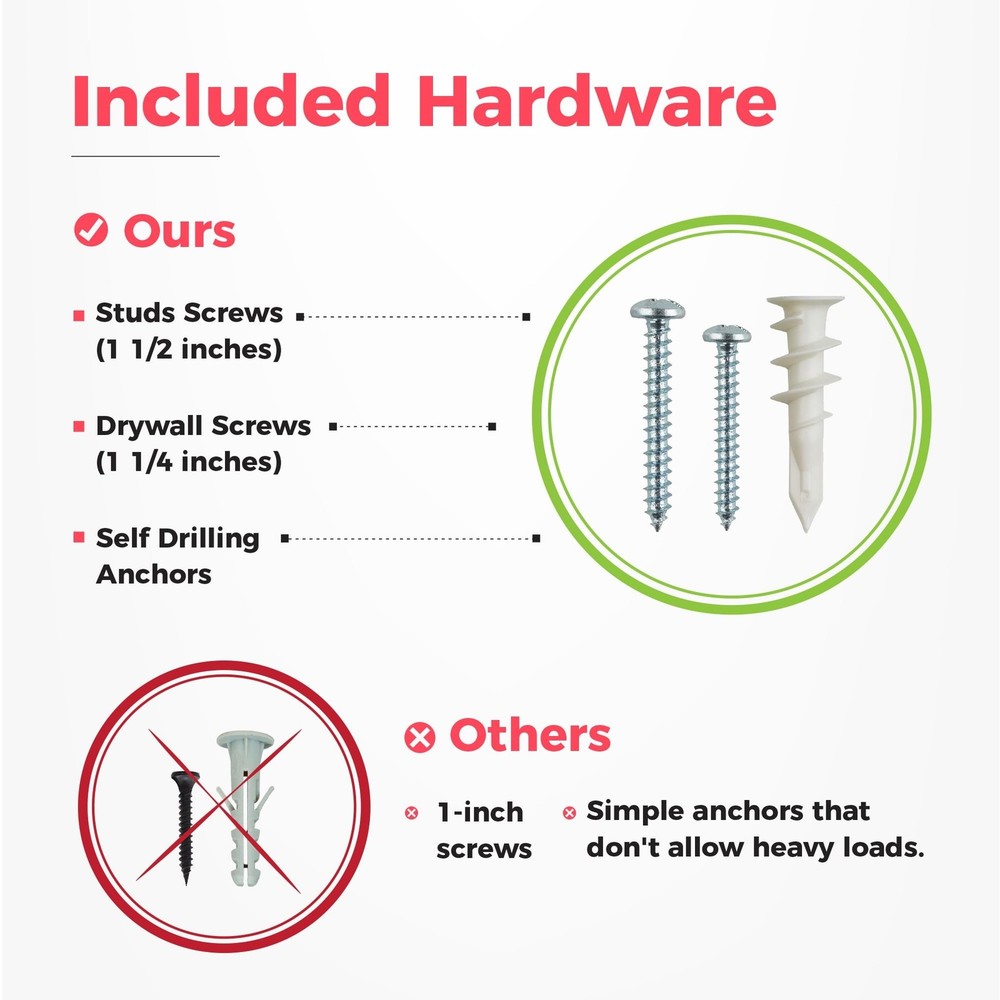 Garage Wall Organizer | 48" Heavy-Duty Tool Storage Rack | Adjustable Double-...