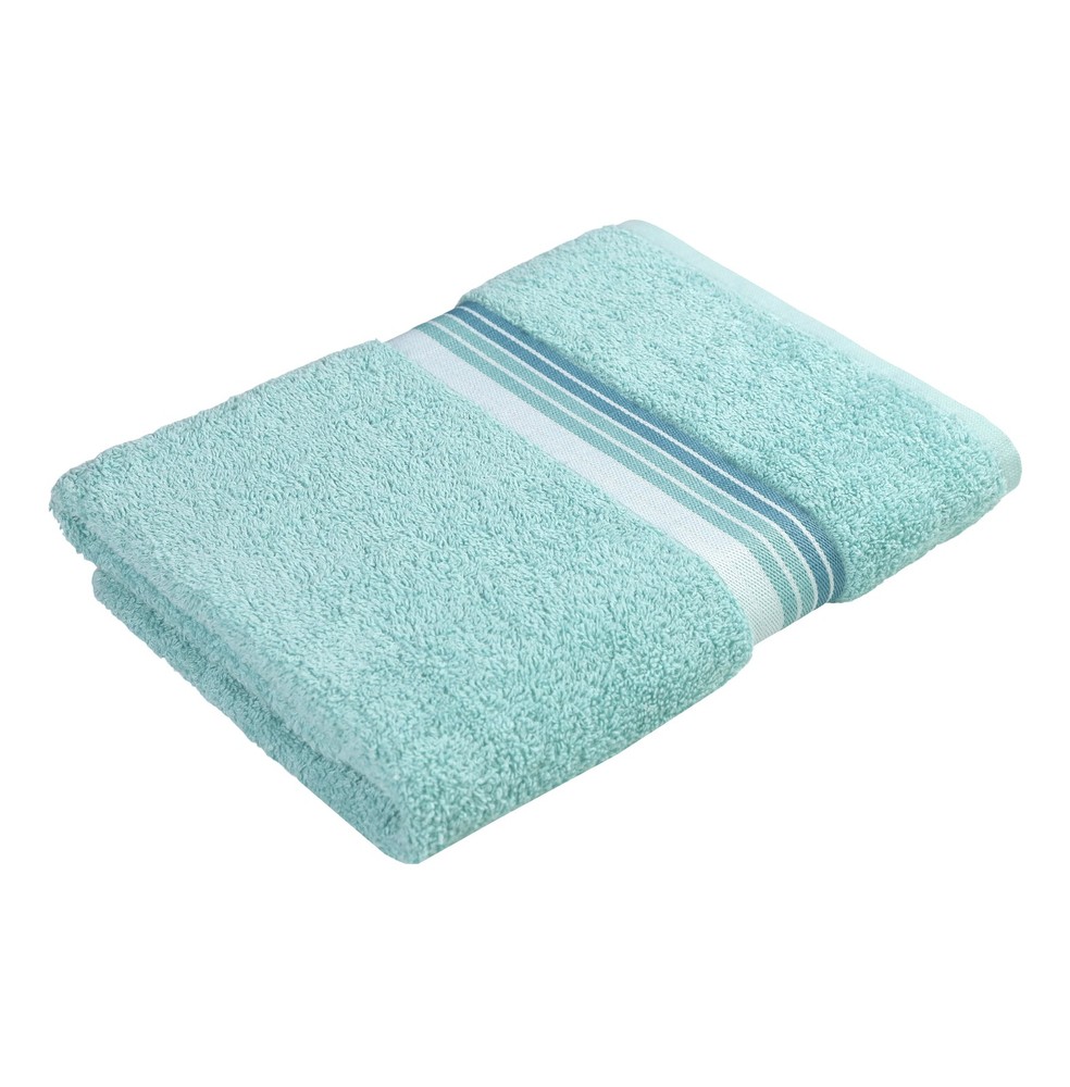 Mainstays Basic Bath Towel, Soft 100% Cotton and Highly Absorbent Striped Bath T