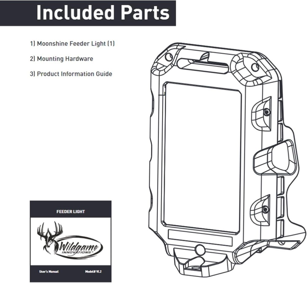 Night Hunting Green Light with Solar Panel - Motion Sensor Feeder Illuminator