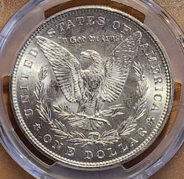 1883 PCGS MS62 MORGAN 90% SILVER