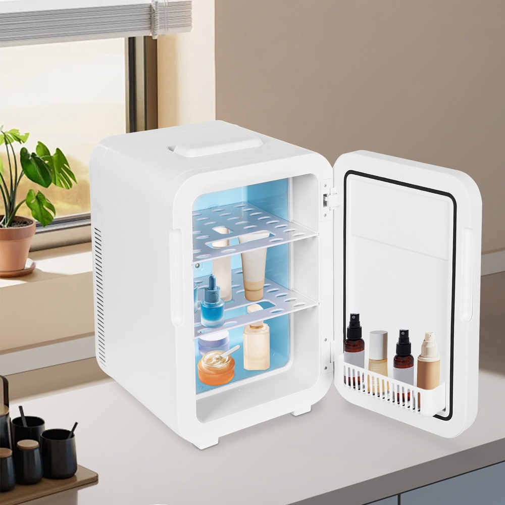 20L Mini Fridge Multifunctional Semiconductor Refrigeration Fridge Countertop US
