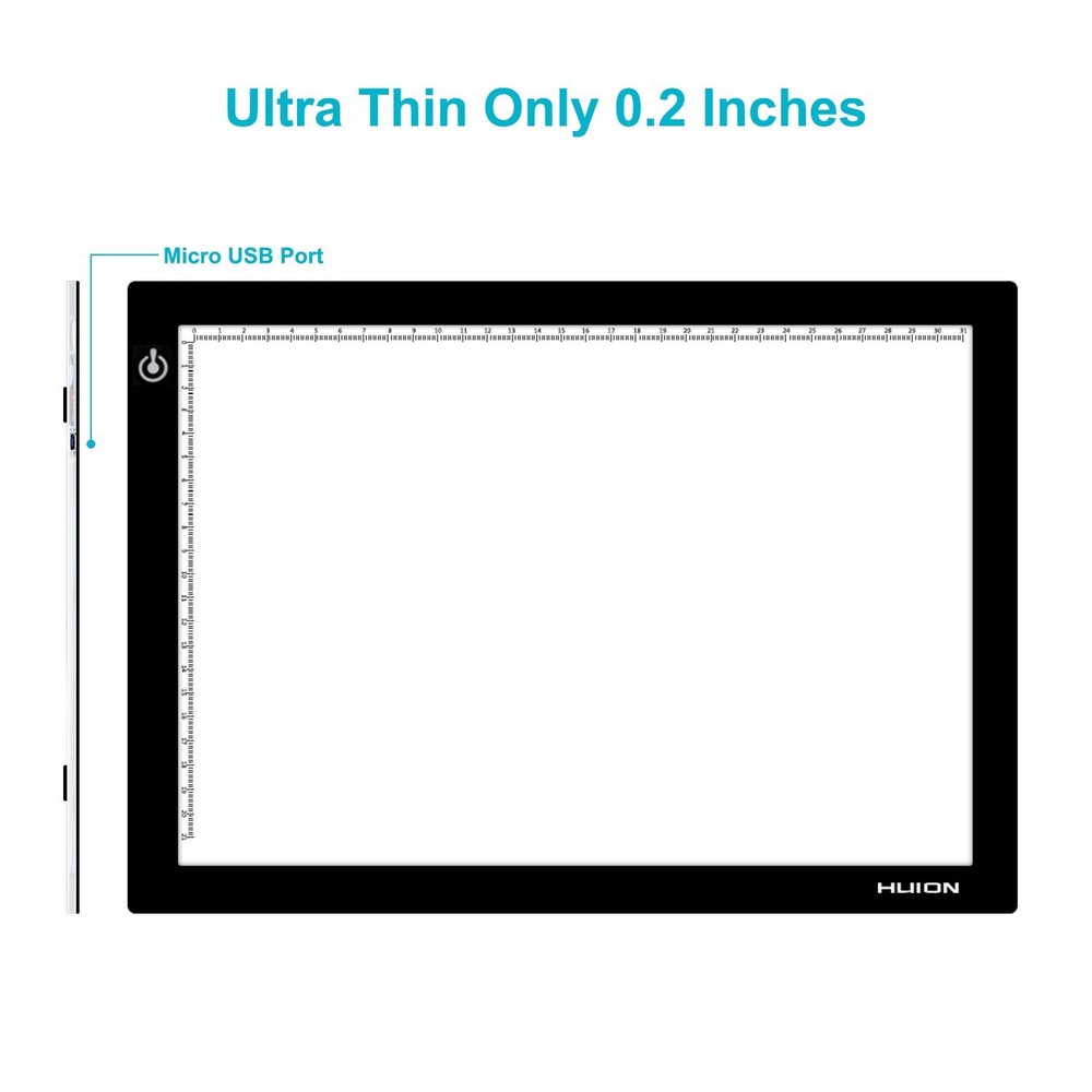 HUION L4S LED Light Box A4 Ultra-Thin USB Powered Adjustable L4S,