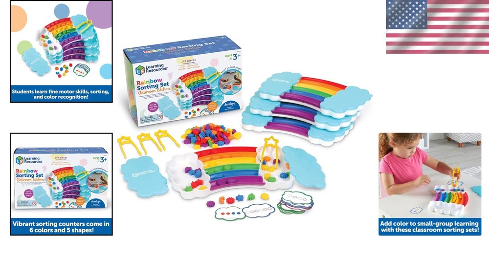 Rainbow Sorting Set - Classroom Edition