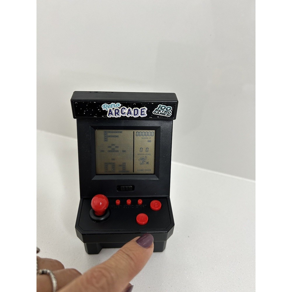 Retro Arcade 100 Exciting Games Mini Plastic Game Machine (Tested)