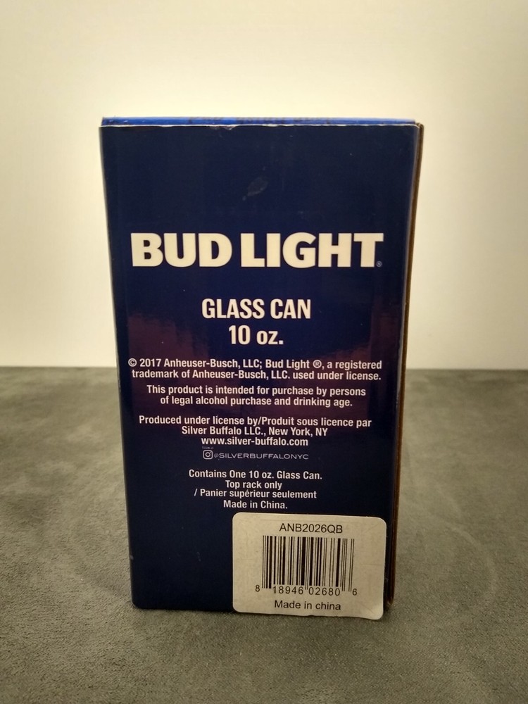 bud light 10 oz glass can