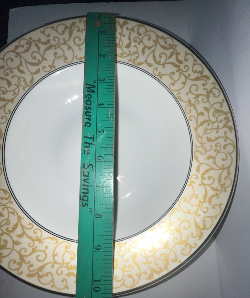 Mikasa Parchment Gold 10” Round Vegetable Serving Bowl