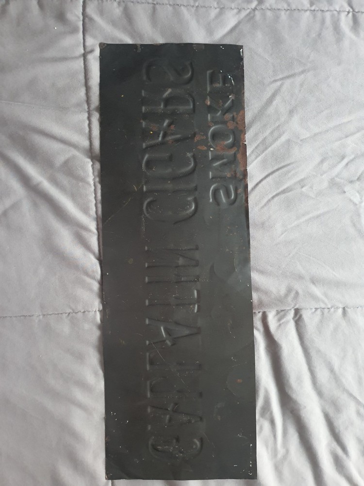 Original 1910's - 1920's Gallatin Cigars sign