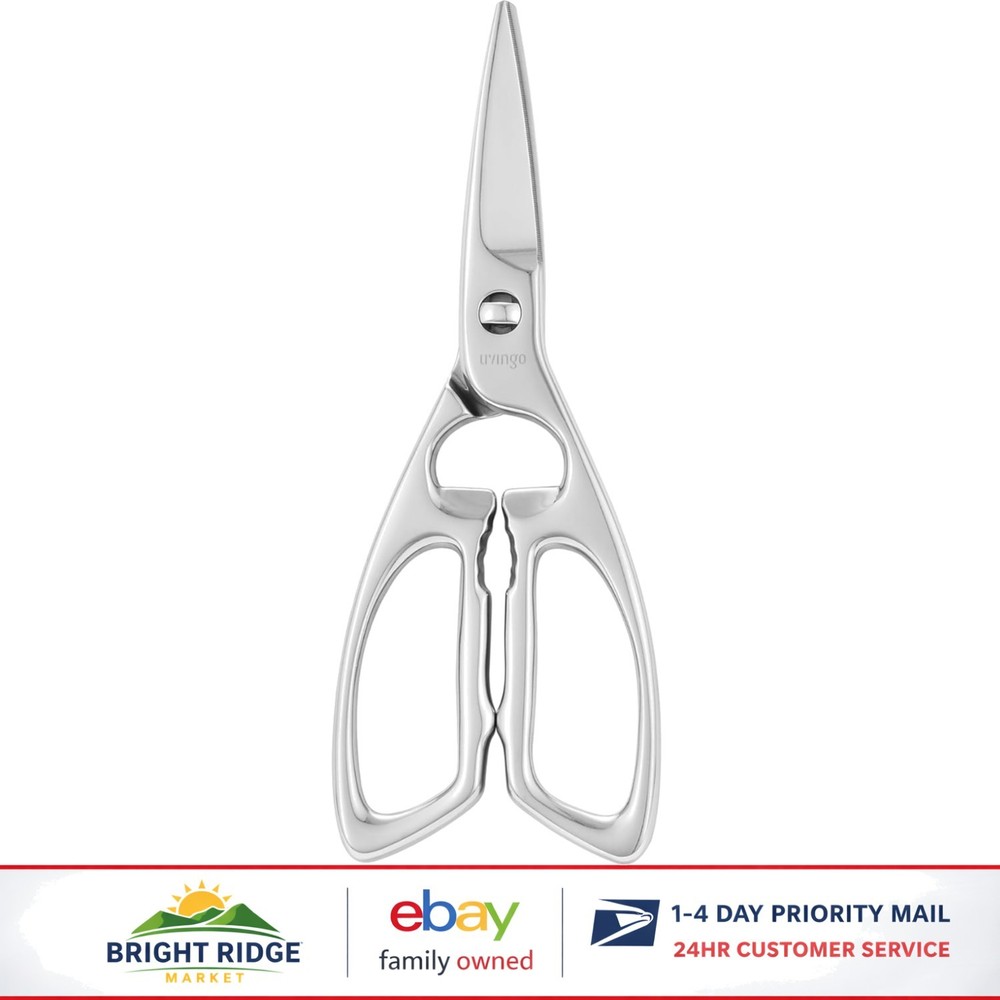 Dishwasher Safe Kitchen Scissors with Rust Resistant Stainless Steel Design