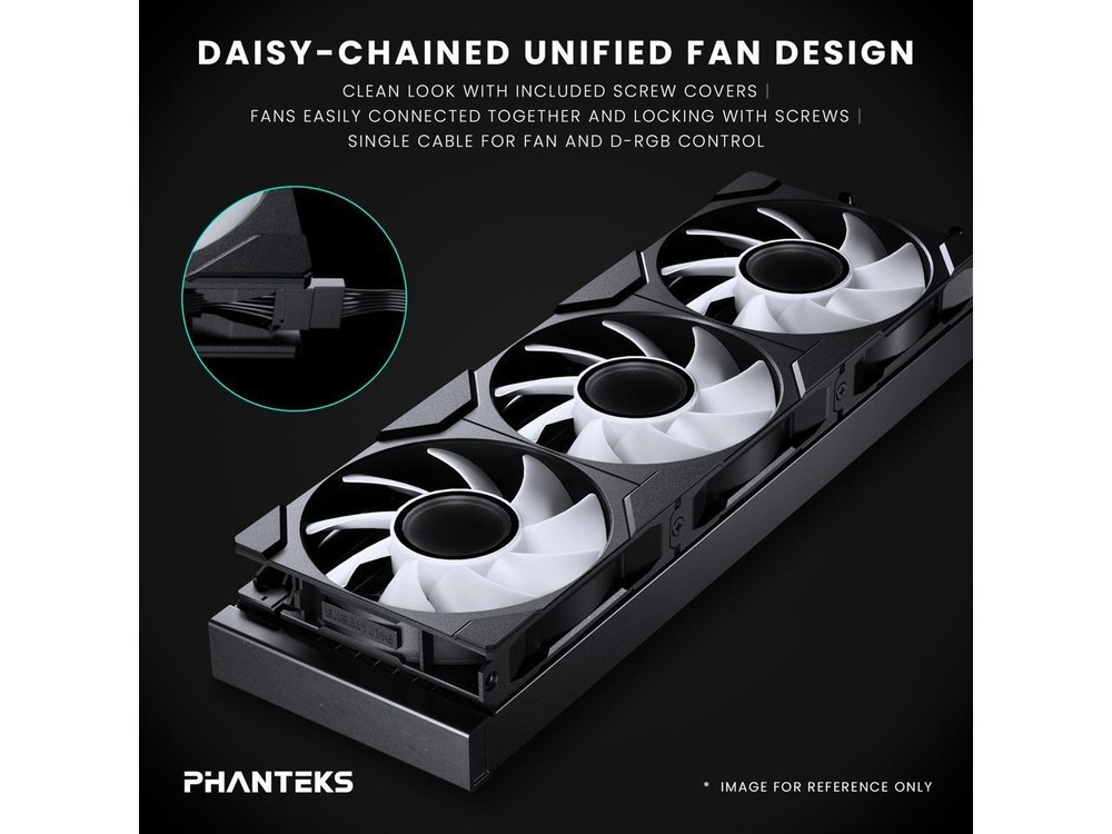 Phanteks Glacier One 360M25-LCD AIO Liquid CPU Cooler, 6" IPS LCD HD Display,