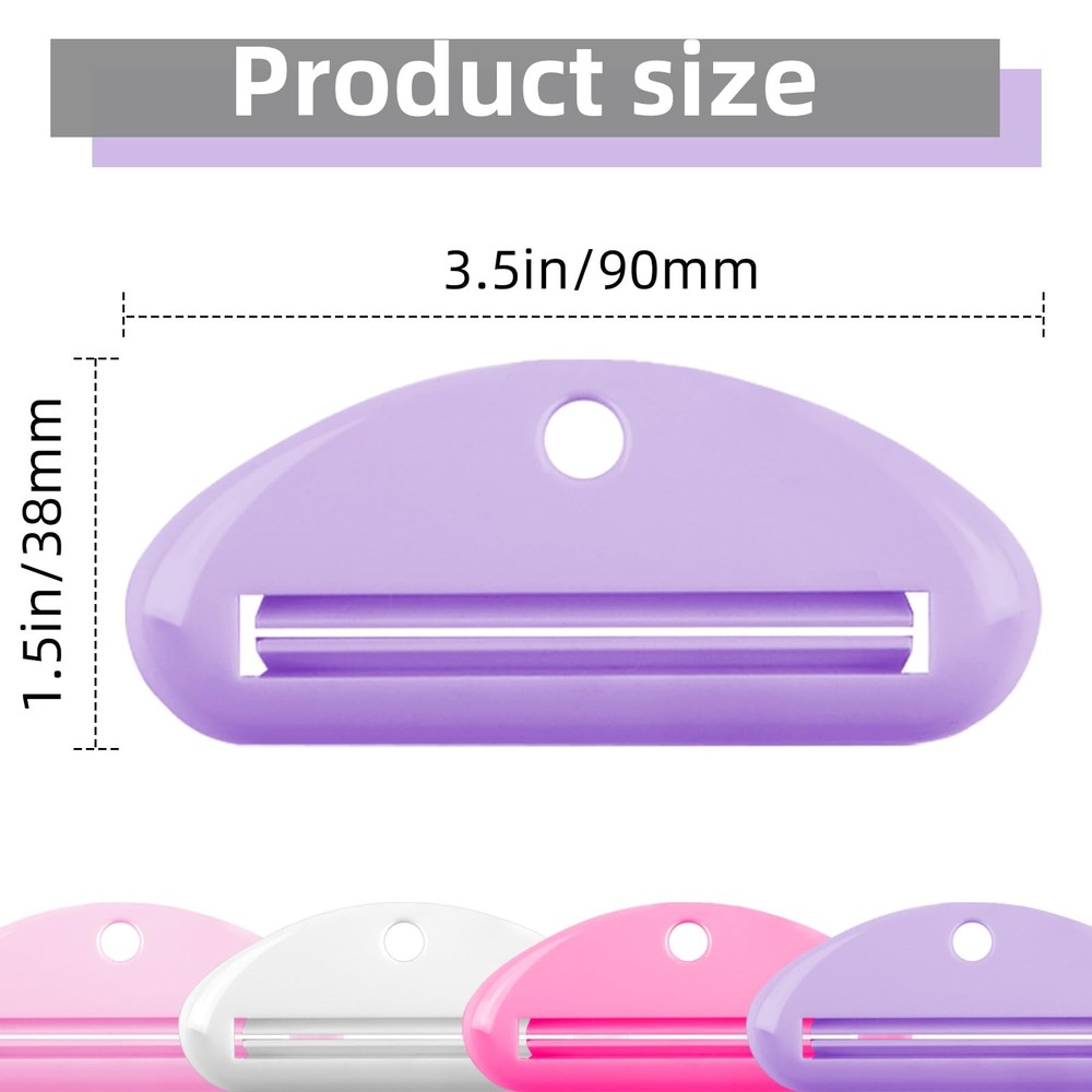 4 Pcs Toothpaste Squeezer,Plastic Tube Squeezer Corlorful