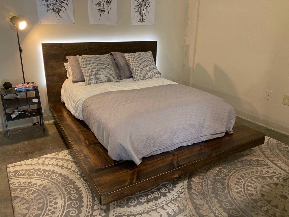 Floating Platform Bed How-to Book; Pattern Plan to DIY and Easily Build Any Size