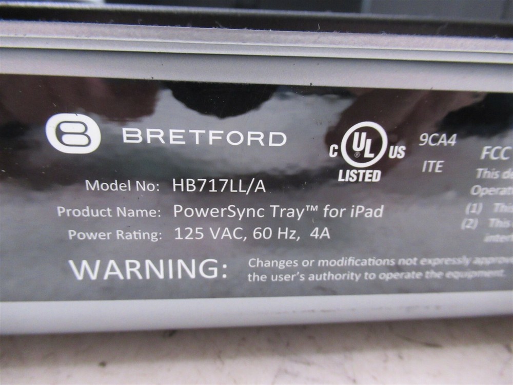 Bretford HB717LL/A PowerSync Tray for Apple iPad 10 Unit Capacity Charging Dock