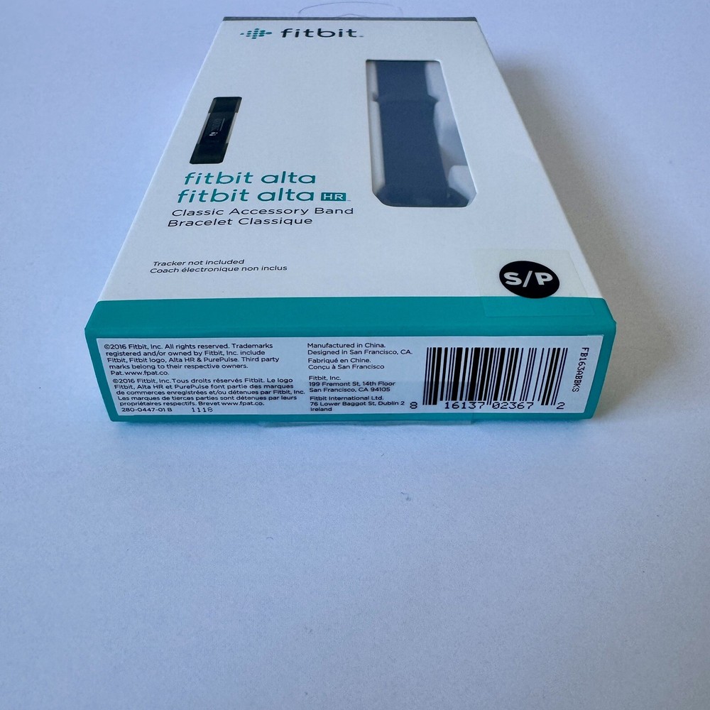 Fitbit Classic Replacement Band for Alta/Alta HR Small 3 Bands Black And Silver
